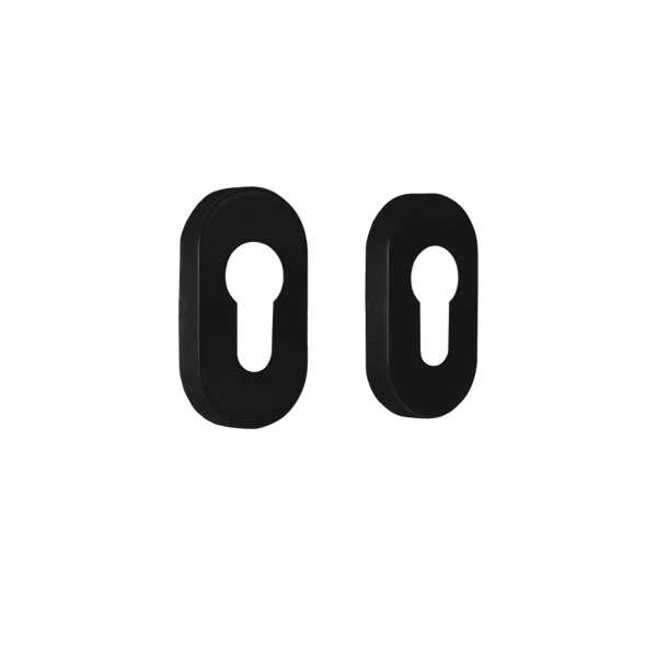 Накладки на серцевину CISA 06093.04 овальні чорний