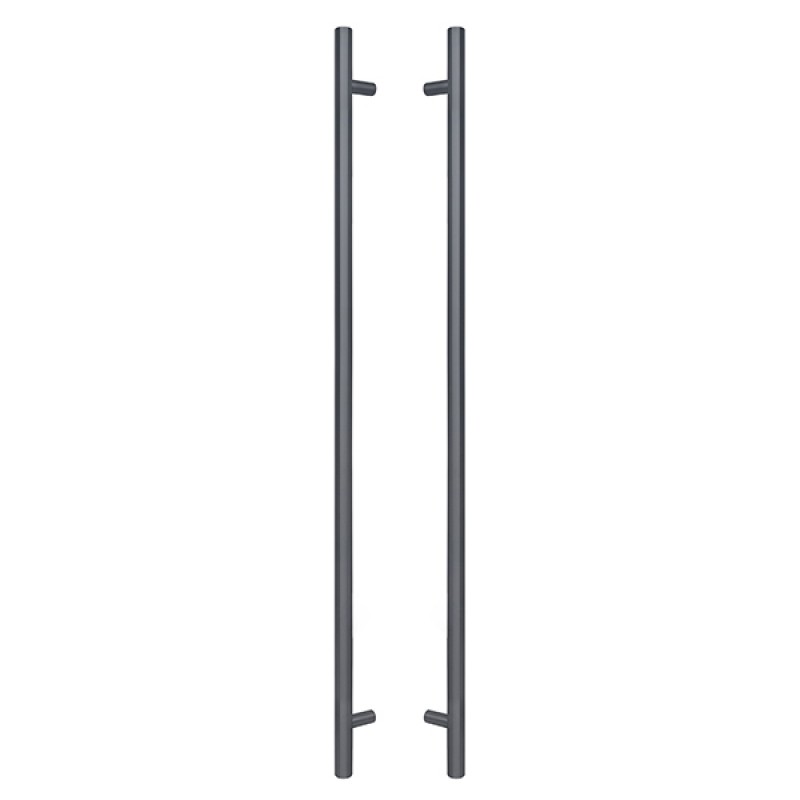 Ручки скоби ABARO Bali 90° L:1800 X:1600 D:32mm SS 304 антрацит RAL 7016 (комплект)