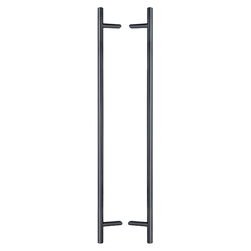 Ручки скоби ABARO Bali 45° L:1600 X:1400 D:32mm SS 304 антрацит RAL 7016 (комплект)