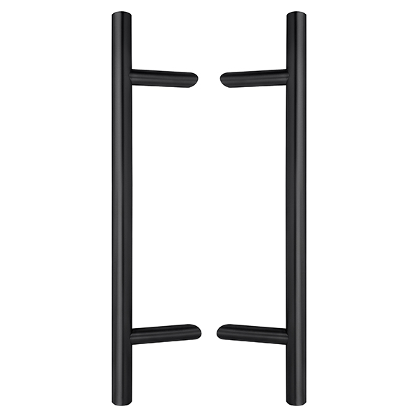 Ручки скоби ABARO Bali 45° L:600 X:400 D:32mm SS 304 чорний RAL 9005 (комплект)