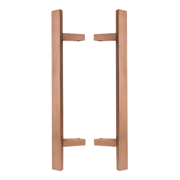 Ручки скоби ABARO Sydney 45° L:600 X:400 W:40*20mm SS 304 мідь PVD (комплект)