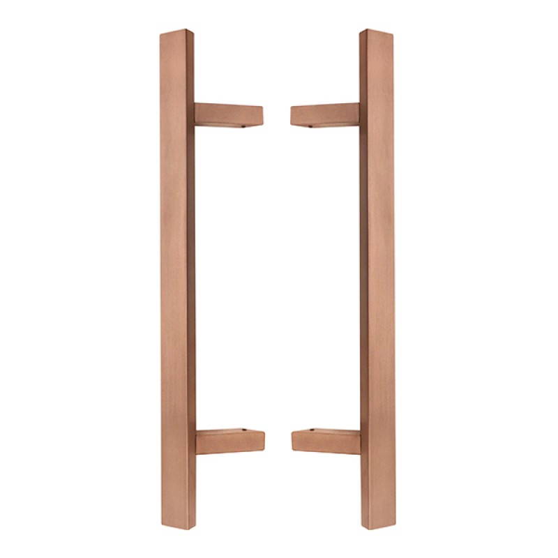 Ручки скоби ABARO Sydney 45° L:600 X:400 W:40*20mm SS 304 мідь PVD (комплект)