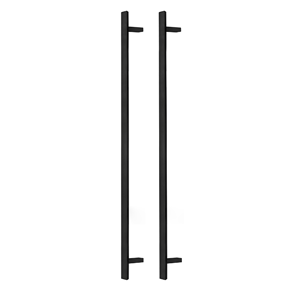 Ручки скоби ABARO Sydney 45° L:1800 X:1600 W:40*20mm SS 304 чорний RAL 9005 (комплект)