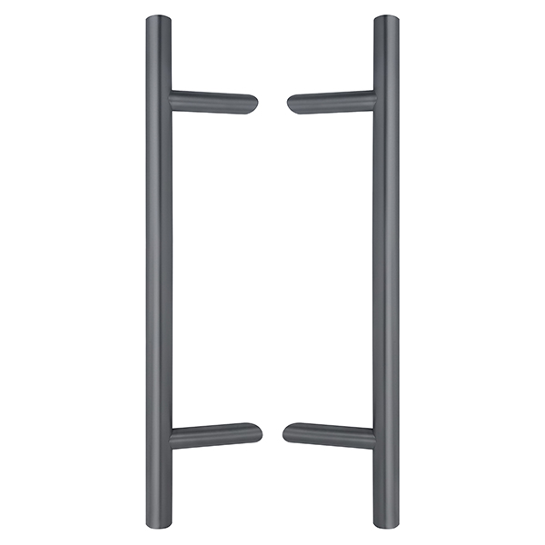 Ручки скоби ABARO Bali 45° L:400 X:200 D:32mm SS 304 антрацит RAL 7016 (комплект)