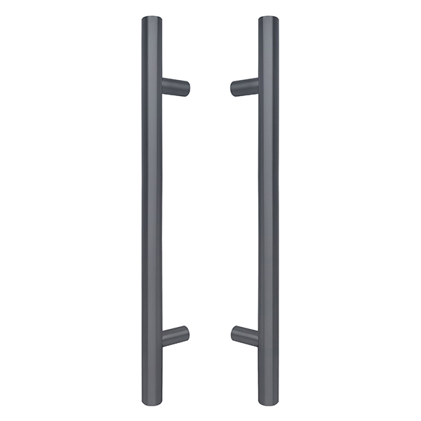 Ручки скоби ABARO Bali 90° L:600 X:400 D:32mm SS 304 антрацит RAL 7016 (комплект)