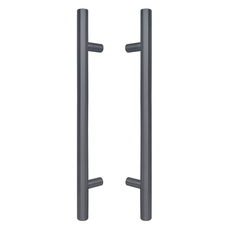 Ручки скоби ABARO Bali 90° L:600 X:400 D:32mm SS 304 антрацит RAL 7016 (комплект)