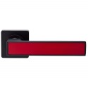 Ручки на розеті GAVROCHE Magnium AL-A1 BLACK/RED чорний/червоний