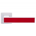 Ручки на розеті GAVROCHE Magnium AL-A1 WHITE/RED білий/червоний
