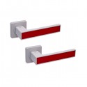 Ручки на розеті GAVROCHE Magnium AL-A1 WHITE/RED білий/червоний