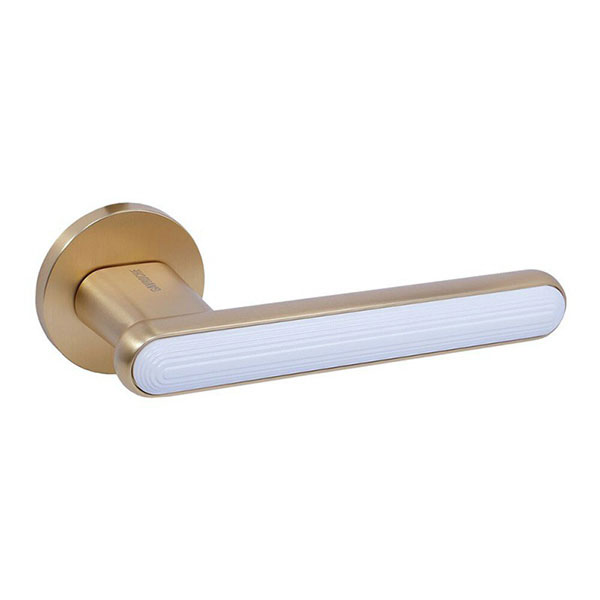 Ручки на розеті Gavroche NEPTUNIUM- Z33 GoldSB/White