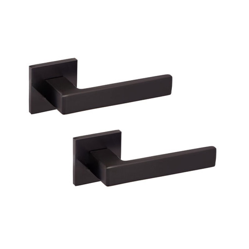 Ручки на розеті GAVROCHE Thorium (Z25) BLACK чорний