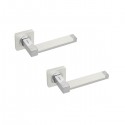 Ручки на розеті GAVROCHE Platinum Pt-Z3 PW/CP білий перламутровий/хром