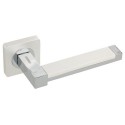 Ручки на розеті GAVROCHE Platinum Pt-Z3 PW/CP білий перламутровий/хром
