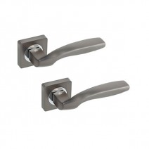 Ручки на розеті GAVROCHE Germanium AL-A1 MBN/CP графіт/хром