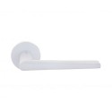 Ручки на розеті GAVROCHE Ruthenium AL-A33 White білий