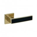 Ручки на розеті GAVROCHE Nikel Ni-Z25 GOLD PVD/BLACK золото PVD/чорний