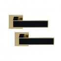 Ручки на розеті GAVROCHE Nikel Ni-Z25 GOLD PVD/BLACK золото PVD/чорний