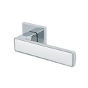 Ручки на розеті SAFITA Mirror HS WP/CP білий/хром
