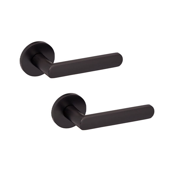 Ручки на розеті GAVROCHE Thallium (Z33) BLACK чорний
