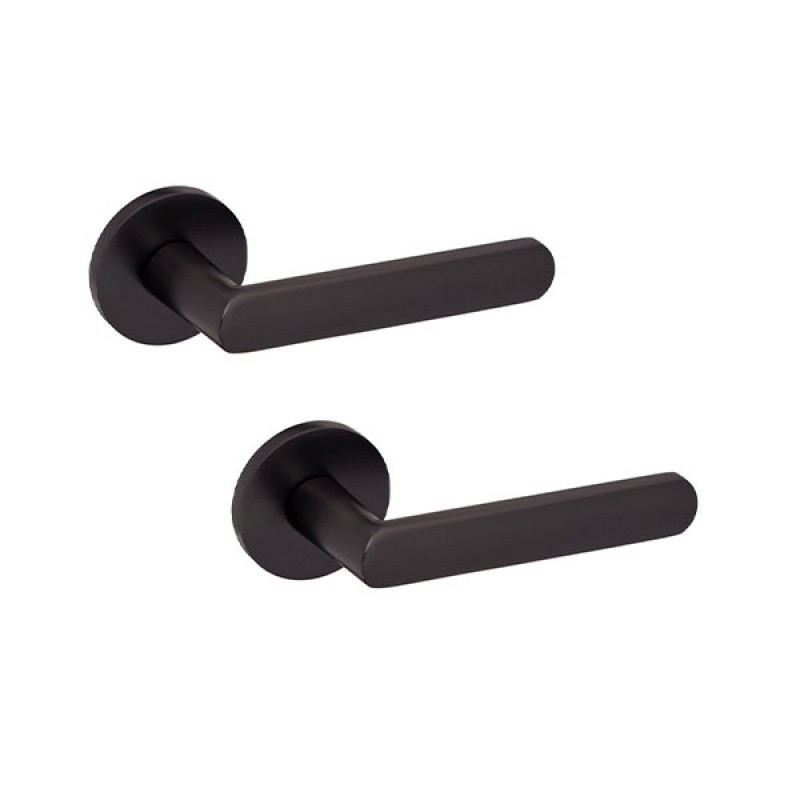 Ручки на розеті GAVROCHE Thallium (Z33) BLACK чорний