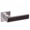 Ручки на розеті GAVROCHE Nikel Ni-Z25 CP/Black хром/чорний
