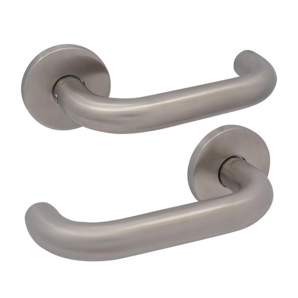 Ручки на розеті ABARO Valencia MM кругла розета нержавіюча сталь