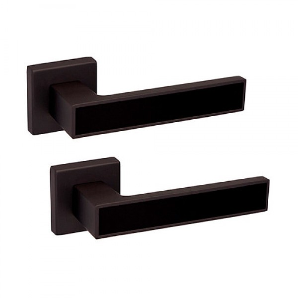 Ручки на розеті GAVROCHE Magnium AL-A3 BLACK/BLACK чорний/чорний