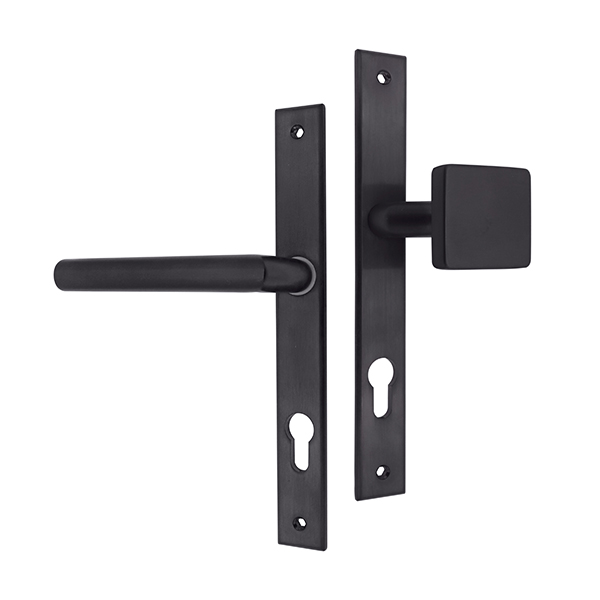 Ручки на планці ABARO Monaco FM фіксована-натискна темний графіт PVD