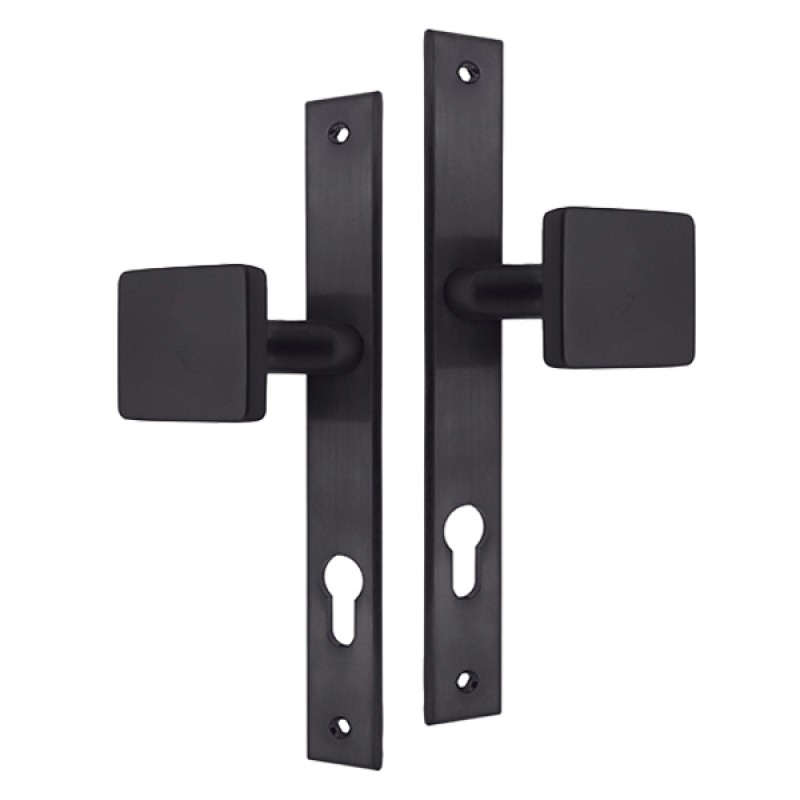 Ручки на планці ABARO Monaco FF фіксована-фіксована чорний