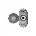 Ручка-кноб CISA 07070.56.0B1 фіксована анодований сірий