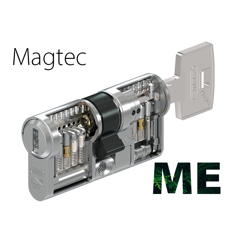 Циліндр ABUS MAGTEC 2500 ME (модульний) ключ-ключ сатиновий нікель