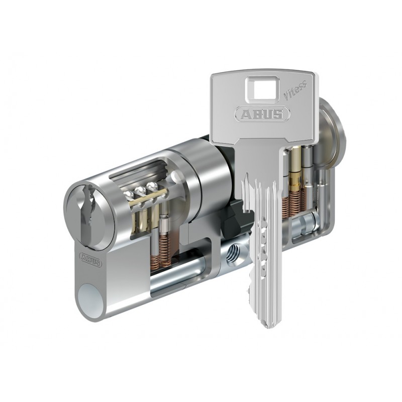 Циліндр ABUS Vitess 4000 MX (модульний) ключ-ключ сатиновий нікель