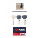 Циліндр половинка CISA ASIX P8 PRO 40 (30*10) нікель матовий 2+1 ключ