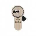 Циліндр половинка CISA ASIX P8 40 (30*10) нікель матовий 3 ключі