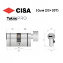 Циліндр CISA Astral Tekno PRO 60T (30*30T) нікель матовий 3 ключі