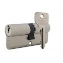 Циліндр CISA C2000 ключ-ключ нікель матовий 3 ключі