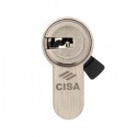 Циліндр половинка CISA AP4 S 40 (30*10) нікель матовий 3 ключі