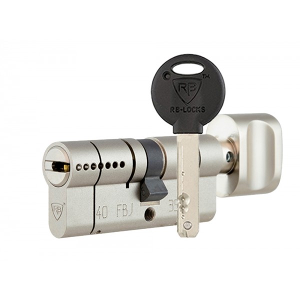 Циліндр Rav Bariach RB LOCKS KEYLOCX ключ-тумблер сатин (5 ключів)