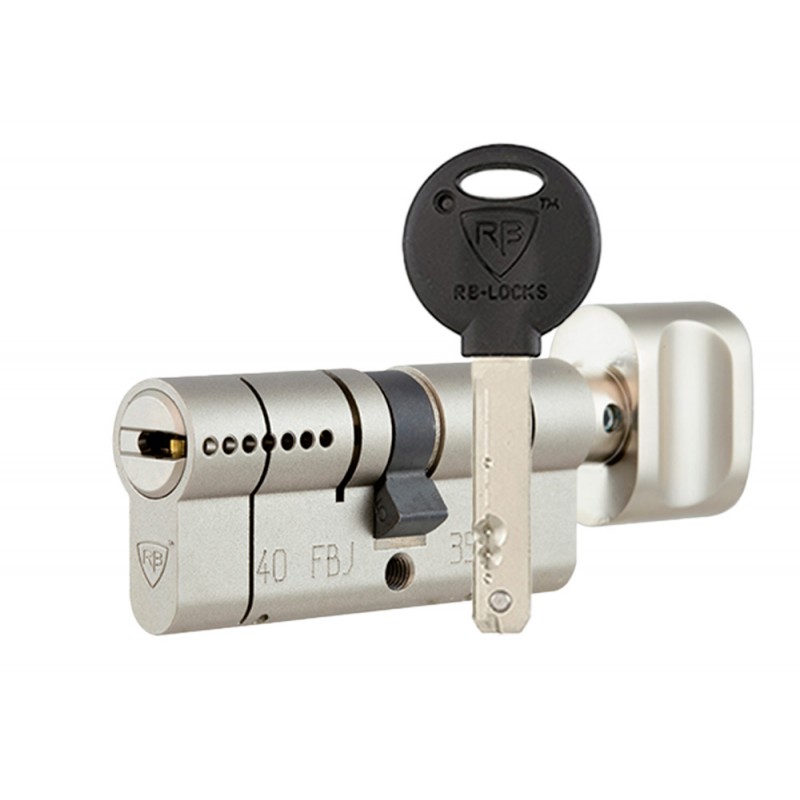 Циліндр Rav Bariach RB LOCKS KEYLOCX ключ-тумблер сатин (5 ключів)