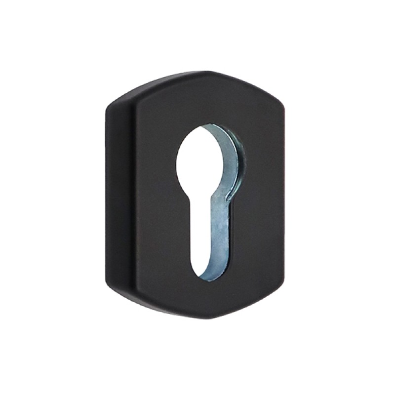 Накладка на серцевину CISA 07076.71 для врізної антипаніки прямокутна чорний