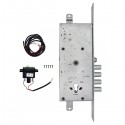 Розумний замок CISA DOMO Connexa E6537.28 ел.моторний + кнопка-контроллер CISA Button квадратна сіра