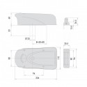 Електромеханічний замок CISA Elettrika 1A630 накладний (BS50/60/70/80мм) відкривання всередину