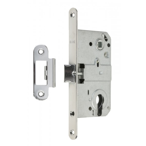 Механізм замка GAVROCHE GR85 PZ (BS50*85мм) метал.язичок CP хром