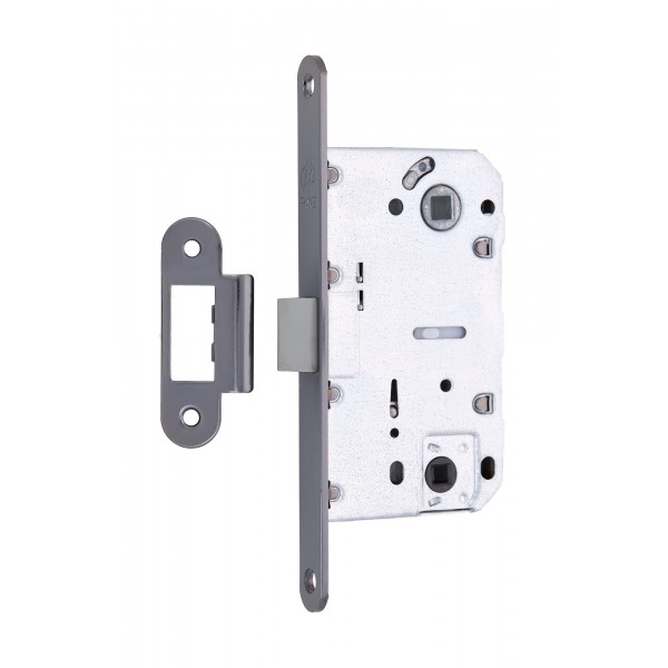 Механізм замка GAVROCHE GR96-K WC (BS50*96мм) пласт.язичок BN чорний нікель