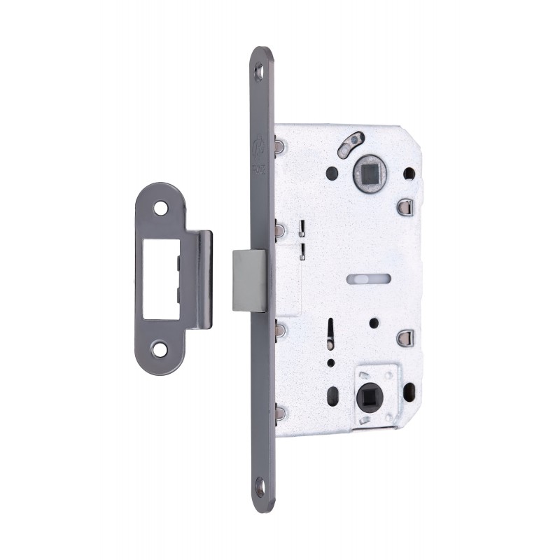 Механізм замка GAVROCHE GR96-K WC (BS50*96мм) пласт.язичок BN чорний нікель