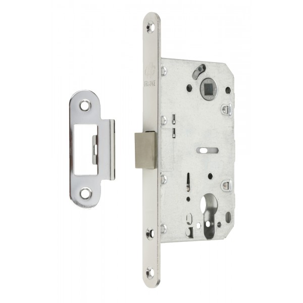 Механізм замка GAVROCHE GR85-K PZ (BS50*85мм) пласт.язичок CP хром