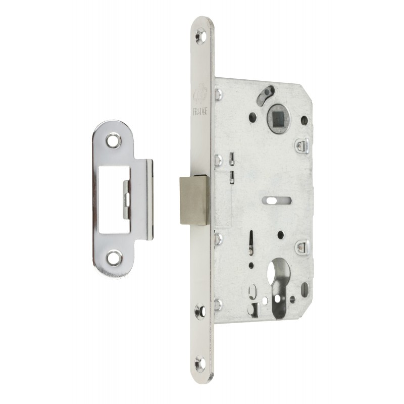 Механізм замка GAVROCHE GR85-K PZ (BS50*85мм) пласт.язичок CP хром