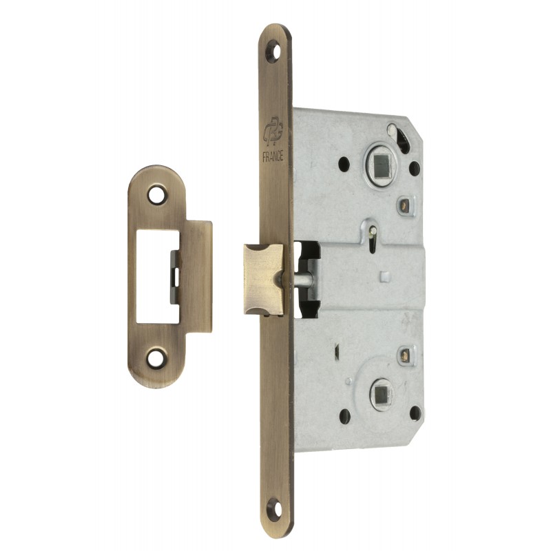 Механізм замка GAVROCHE GR90 WC (BS50*90мм) метал.язичок AB бронза