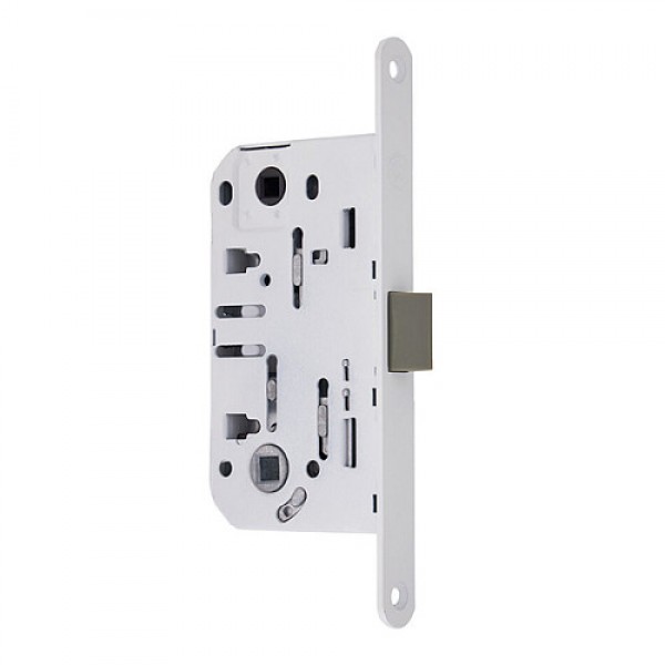 Механізм замка GAVROCHE GR96-K WC (BS50*96мм) пласт.язичок White білий