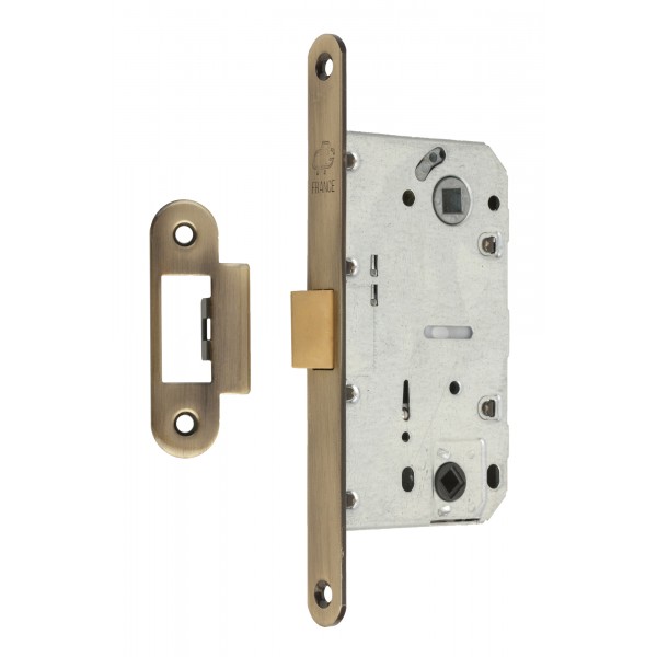 Механізм замка GAVROCHE GR96-K WC (BS50*96мм) пласт.язичок AB бронза